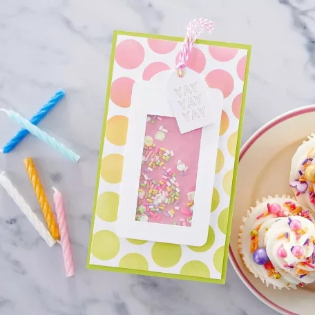 Spellbinders Stencil 6" (15 cm)  On the Dots (1 db)