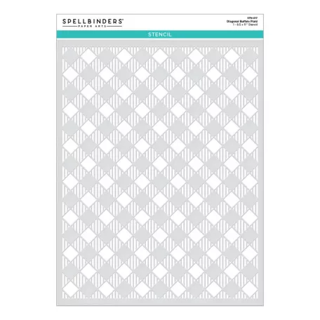 Spellbinders Stencil A4 Buffalo Plaid (1 db)