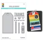 Spellbinders Vágósablon Heart to Heart Tag Cutting Dies (1 csomag)