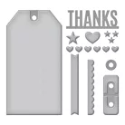 Spellbinders Vágósablon Heart to Heart Tag Cutting Dies (1 csomag)