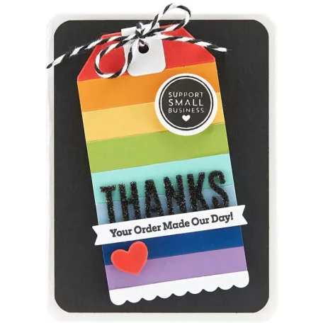 Spellbinders Vágósablon Heart to Heart Tag Cutting Dies (1 csomag)