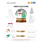 Spellbinders Vágósablon Snowman Scene Cutting Dies (1 csomag)