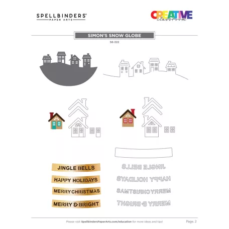 Spellbinders Vágósablon Simon's Snow Globe Cutting Dies (1 csomag)