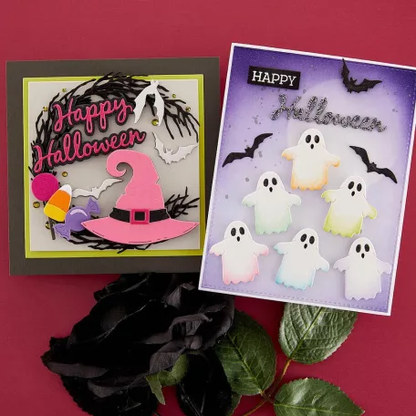 Spellbinders Vágósablon Halloween Wreath Add-Ons Cutting Dies (1 csomag)