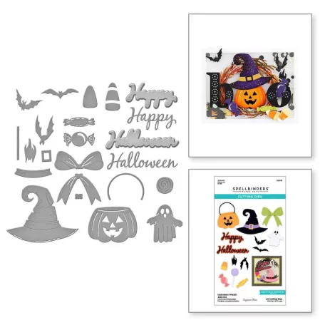 Spellbinders Vágósablon Halloween Wreath Add-Ons Cutting Dies (1 csomag)