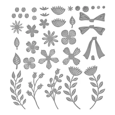 Spellbinders Vágósablon Garden Wreath Add-Ons Cutting Dies (1 csomag)