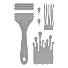 Spellbinders Vágósablon Artful Brush Cutting Dies (1 csomag)