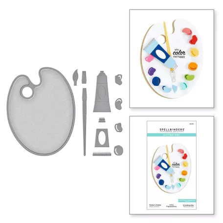 Spellbinders Vágósablon Painter's Palette Cutting Dies (1 csomag)