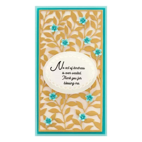 Spellbinders Vágósablon Sweet Leaf Mini Slimline Cutting Dies (1 csomag)