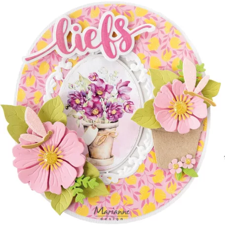 Marianne Design Kivágóív A4 - Happy Gardners - Cutting Sheet (1 ív)