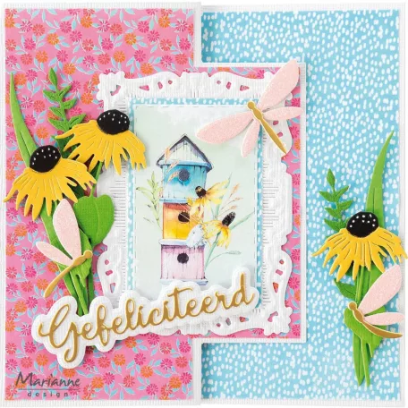 Marianne Design Kivágóív A4 - Happy Gardners - Cutting Sheet (1 ív)
