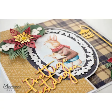 Marianne Design Kivágóív A4 - Merry Christmas - Cutting Sheet (1 ív)