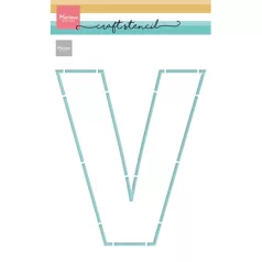 Marianne Design Stencil - Letter V - Craft Stencils (1 db)