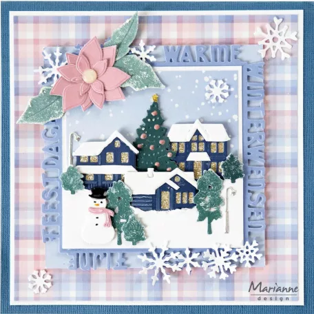 Marianne Design Vágósablon - The little Christmas village - Product Assorti (1 csomag)