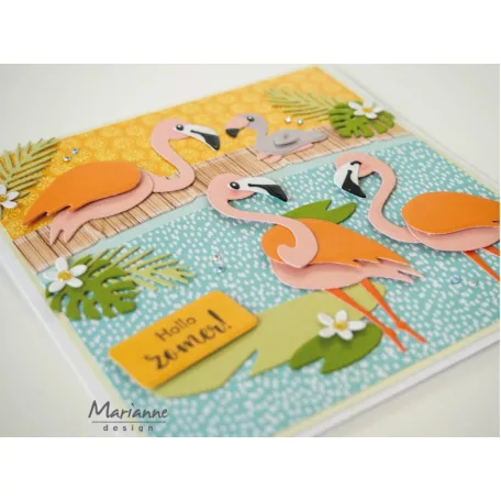 Marianne Design Vágósablon - Eline's Flamingo family - Collectable (1 csomag)