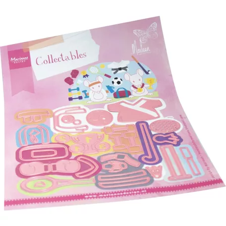 Marianne Design Vágósablon - Sport Accessories by Marleen - Collectable (1 csomag)