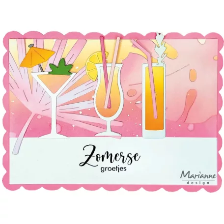 Marianne Design Vágósablon - Cocktails & mocktails by Marleen - Collectable (1 csomag)