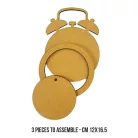 Stamperia Clock Alarm MDF alap Crafty Shapes MDF BLANKS (1 db)