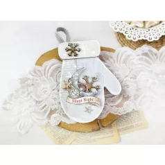   Stamperia Gloves and Snowflakes MDF alap Crafty Shapes MDF BLANKS (1 db)