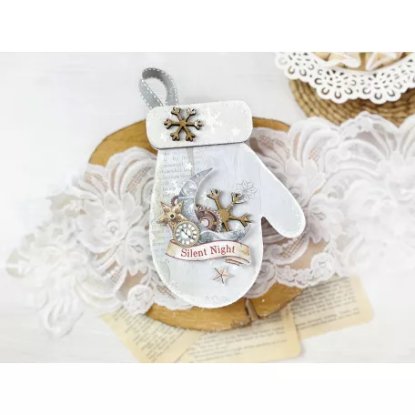 Stamperia Gloves and Snowflakes MDF alap Crafty Shapes MDF BLANKS (1 db)