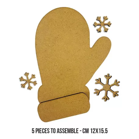 Stamperia Gloves and Snowflakes MDF alap Crafty Shapes MDF BLANKS (1 db)