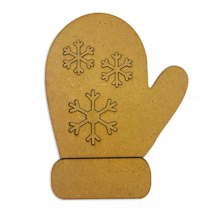 Stamperia Gloves and Snowflakes MDF alap Crafty Shapes MDF BLANKS (1 db)