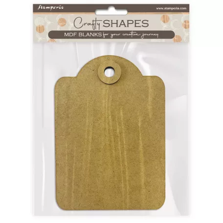 Stamperia Rounded Tag MDF alap Crafty Shapes MDF BLANKS (1 db)