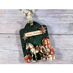   Stamperia Rounded Tag MDF alap Crafty Shapes MDF BLANKS (1 db)