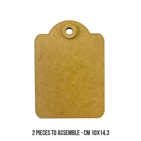 Stamperia Rounded Tag MDF alap Crafty Shapes MDF BLANKS (1 db)