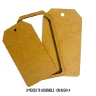 Stamperia Rectangular Tag MDF alap Crafty Shapes MDF BLANKS (1 db)