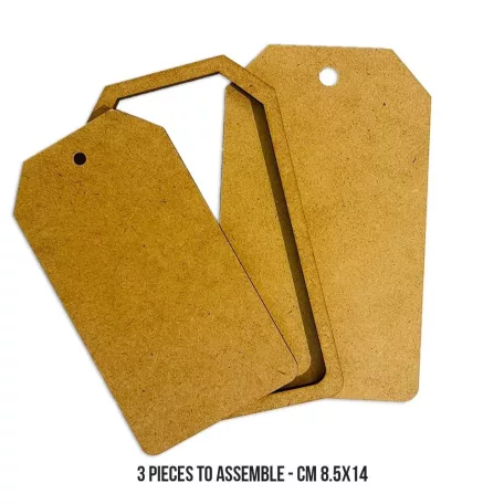 Stamperia Rectangular Tag MDF alap Crafty Shapes MDF BLANKS (1 db)