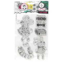   Art by Marlene Smart bookworm Szilikonbélyegző ABM Clear Stamp 1 csomag