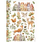 Stamperia All you need for Christmas Rízspapír készlet A4  Rice Paper Selection (6 ív)