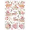 Stamperia All you need for Christmas Rizspapír A4 Pink Christmas Rice Paper (1 ív)