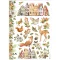 Stamperia All you need for Christmas Rizspapír A4 Classic Christmas underwood Rice Paper (1 ív)