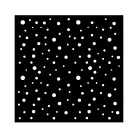 Stamperia All you need for Christmas Vastag stencil 18x18cm Classic Christmas dots pattern Thick Stencil  (1 db)