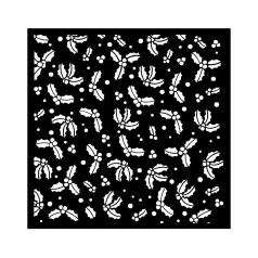   Stamperia All you need for Christmas Vastag stencil 18x18cm Classic Christmas gooseberry pattern Thick Stencil  (1 db)