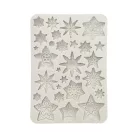 Stamperia Gear up for Christmas Szilikon öntőforma A5 Stars Silicon Mould (1 db)