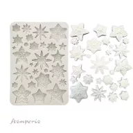   Stamperia Gear up for Christmas Szilikon öntőforma A5 Stars Silicon Mould (1 db)