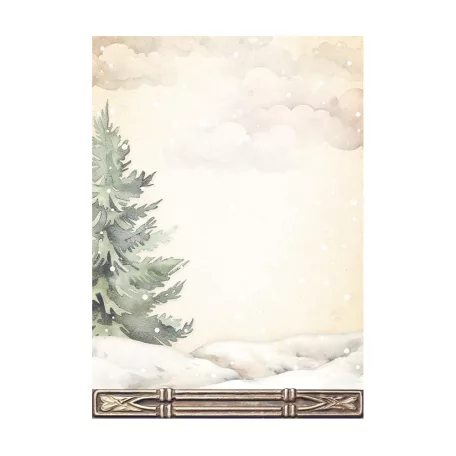 Stamperia Gear up for Christmas Rízspapír készlet A6 Backgrounds Rice Paper Backgrounds (8 ív)