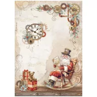   Stamperia Gear up for Christmas Rizspapír A4 Santa Claus Rice Paper (1 ív)