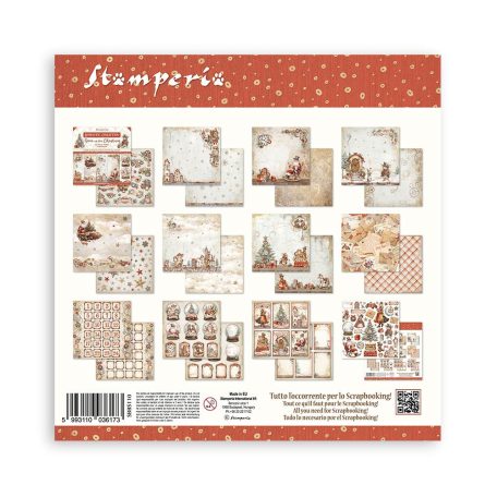 Stamperia Gear up for Christmas Papírkészlet 8" (20 cm)  Paper Pack (10 ív)
