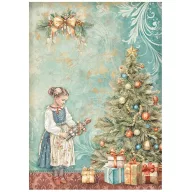   Stamperia The Nutcracker Rizspapír A4 Christmas tree Rice Paper (1 ív)