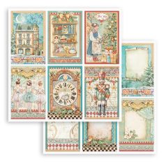   Stamperia The Nutcracker Scrapbook papír 12" (30 cm) 6 cards Paper Sheets (1 ív)