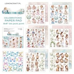   LemonCraft Papírkészlet / Kivágóív 8" (20 cm) - Sweetheart - Scrapbooking Paper Pad (1 csomag)