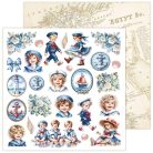 LemonCraft Scrapbook papírkészlet 12" (30 cm) - Sea Story - Scrapbooking Paper Pad (1 csomag)