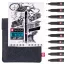 Sakura Black Edition Tűfilc készlet + Tolltartó Pigma Micron (10 db)