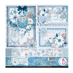   Ciao Bella Elegance of Blue Scrapbook papírkészlet 8" (20 cm) Paper Pad (12 ív)