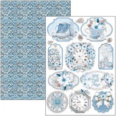   Ciao Bella Elegance of Blue Papírkészlet A4 Creative Pad (9 ív)