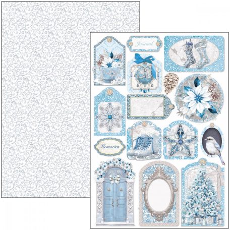 Ciao Bella Elegance of Blue Papírkészlet A4 Creative Pad (9 ív)